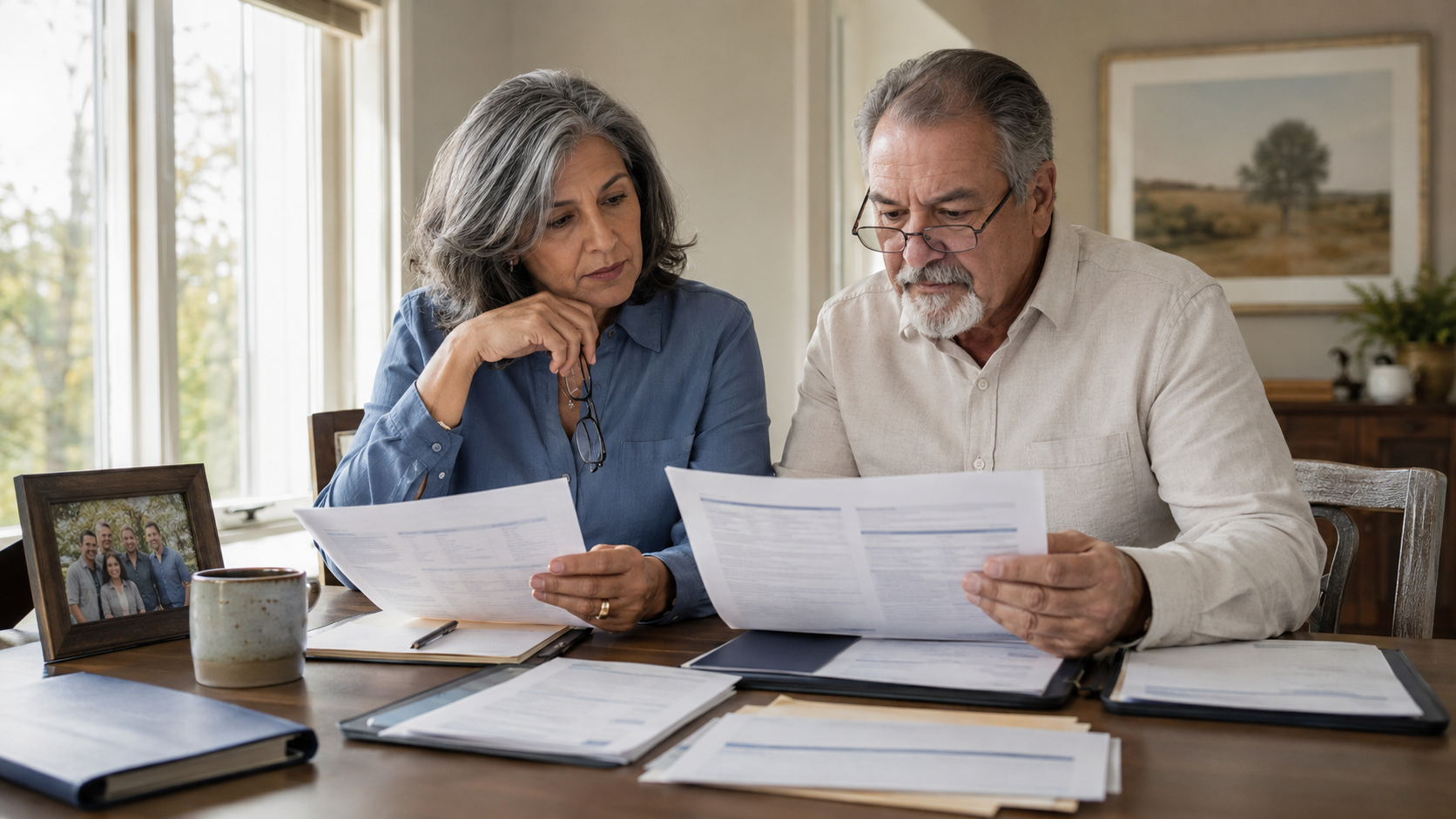 Texas couple reviewing beneficiary designations alongside their estate plan