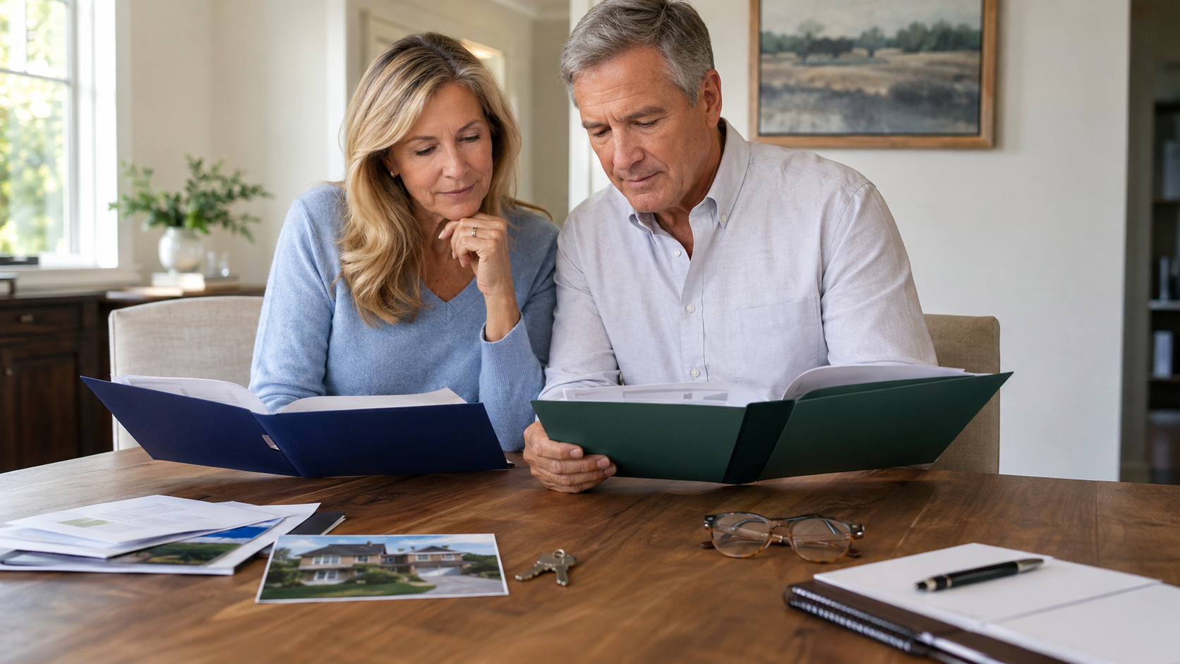 Texas couple comparing will-based and living trust estate-planning options