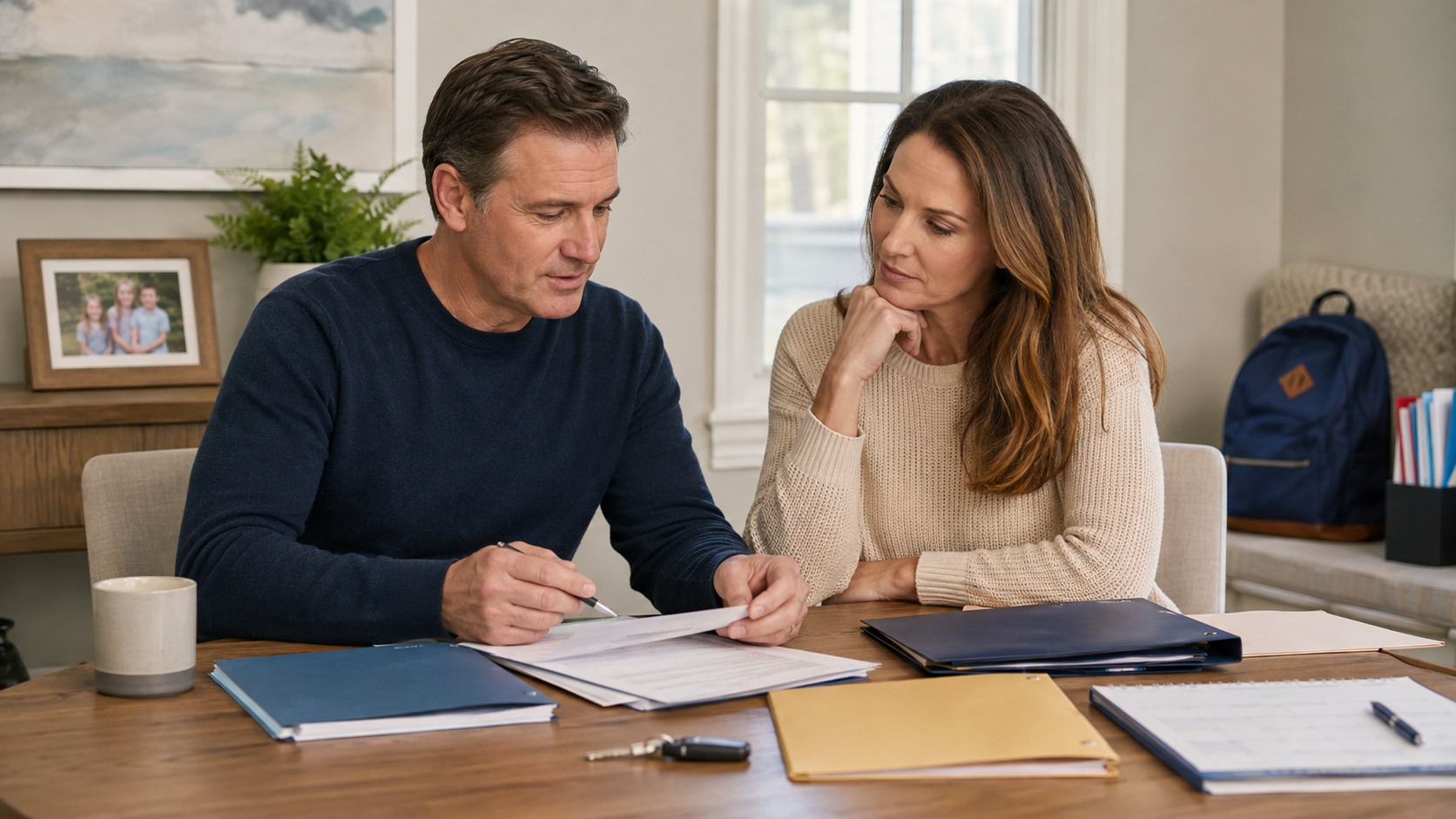 Texas parent organizing an incapacity and emergency plan with a trusted family member