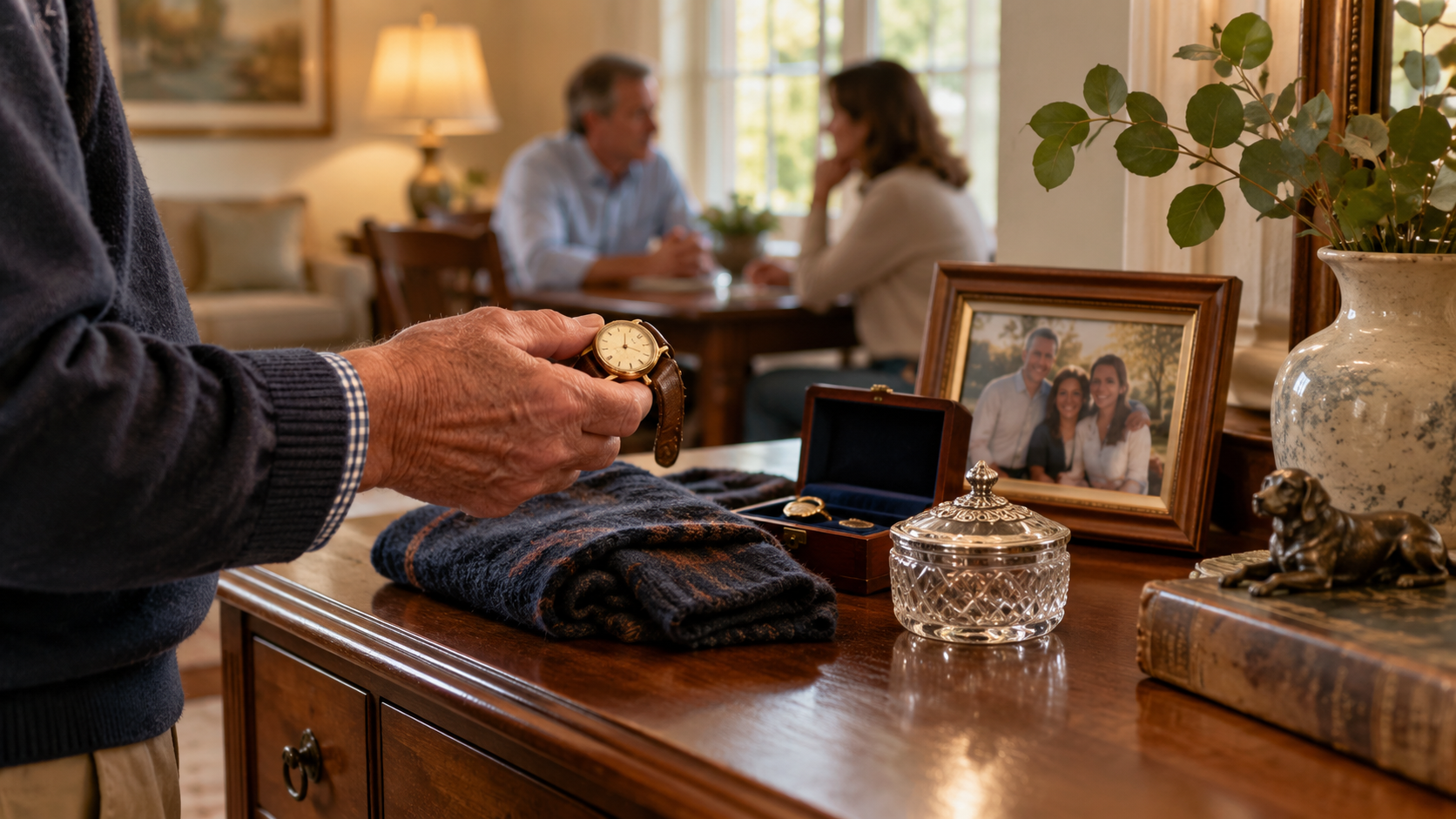 Treasured Memories on the Sideboard